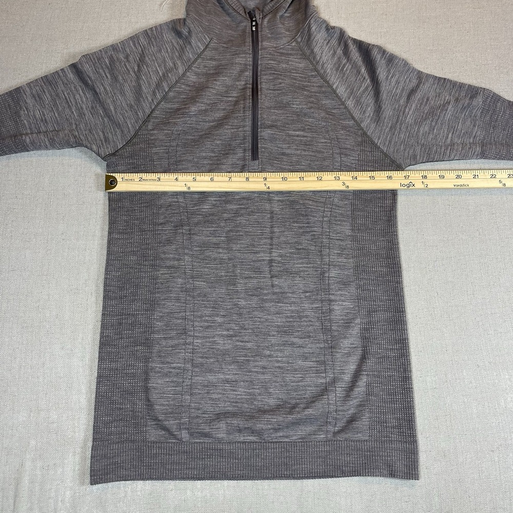 Lululemon Swiftly Tech 1/2 Zip Pullover Women's 8-10 Gray Gym Athleisure Stretch - Picture 8 of 9